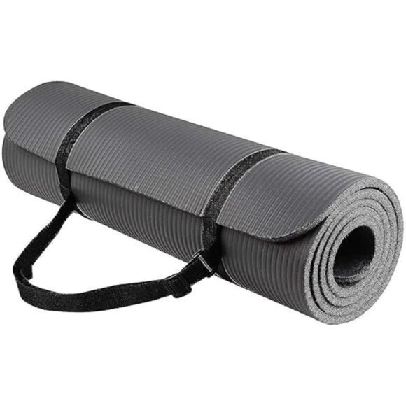 Yoga Mat, 1/2-Inch Extra Thick High Density Exercise Mat, Anti-Tear Exercise Mat - Picture 6 of 6